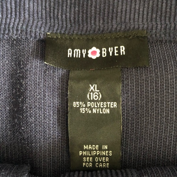 Amy Byer Corduroy blue girls short skirt size 16 - Picture 8 of 8